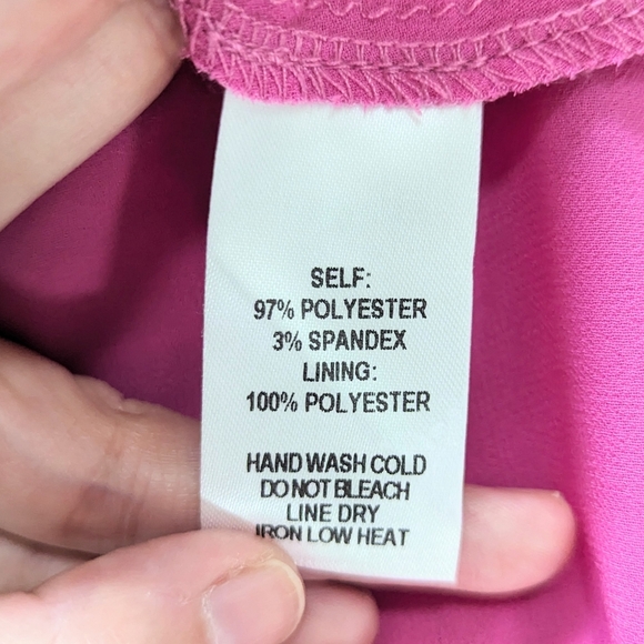 Lulus Something Wonderful Lace Crochet Pleated Skater Mini Dress Pink Small S - Picture 11 of 11